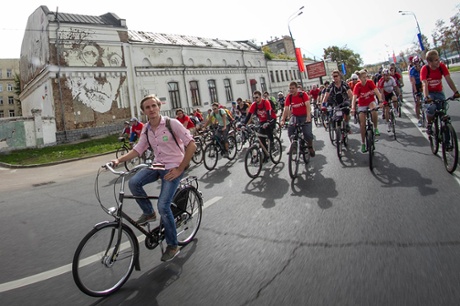 Владимир Кумов на велопараде Let’s bike it!