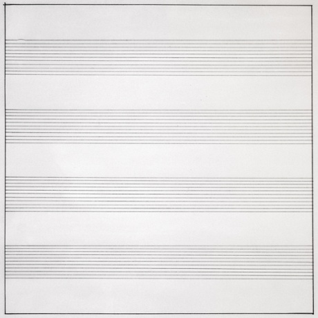 Untitled #10 1990.Agnes Martin.Estate Of Agnes Martin