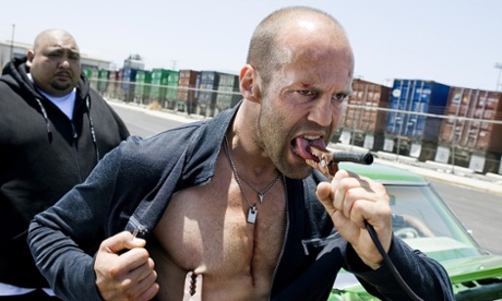 Jason Statham in Crank: High Voltage.