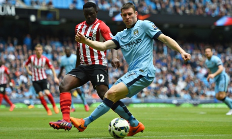 James Milner in action for Manchester City