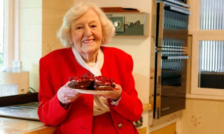 TV cook and author Marguerite Patten at home in Brighton