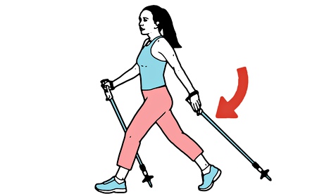 Nordic walking illo