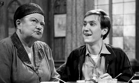 Coronation Street's Ena Sharples (Violet Carson) and Walter Potts (Christopher Sandford) in 1963.