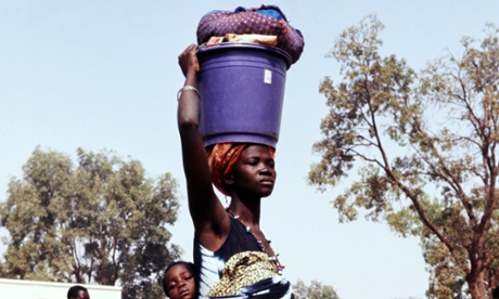 Burkinabe people in the street of Ouagadougou, Burkina Faso.