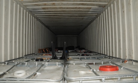 Shipping container interior