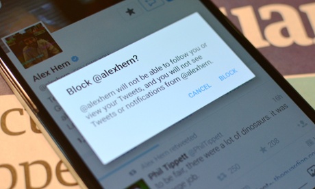 Twitter blocking