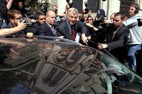 Mosley after winning his lawsuit against the News of the World in 2008.