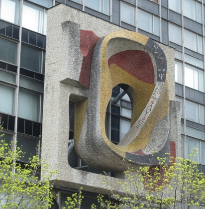 The Central Economic Mathematical Institute’s Möbius strip sculpture.