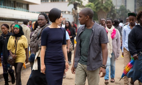 Global communication… Doona Bae and Aml Ameen in Sense8.