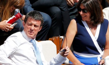 Manuel Valls and Anne Hidalgo