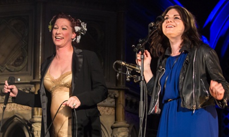 Amanda Palmer with Caitlin Moran.