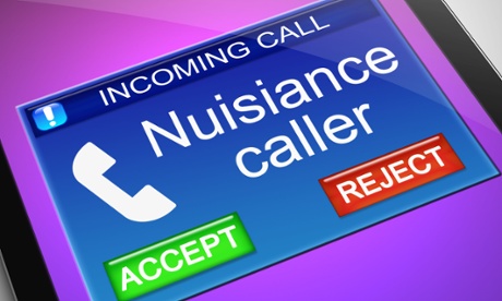 Nuisance call on phone