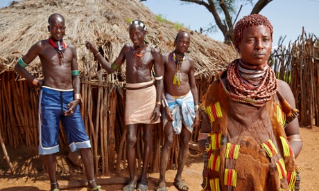Dami, Arrada, Zubo and Muko in The Tribe, Channel 4.