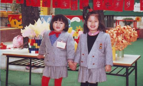 Emma-Lee Moss as a child in Hong Kong
