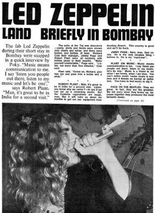 Kolkata's weekly Junior Statesman reported the group's visit.