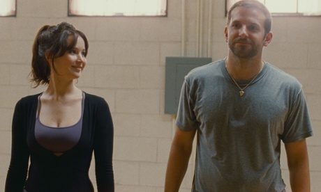 Jennifer Lawrence and Bradley Cooper in Silver Linings Playbook.
