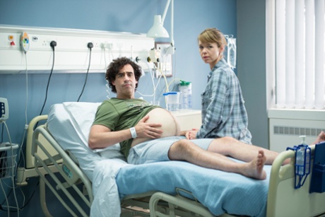 Stephen Mangan as Ed and Anna Maxwell Martin as Lisa in Joe Penhall’s Birthday.
