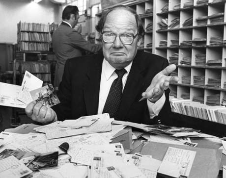 Cliff Michelmore, who presented the BBC current affairs programme <em>Tonight</em>, pictured in 1981.