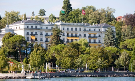 The Beau Rivage hotel in Lausanne, Switzerland.