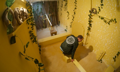 A mock up of one of the puzzles in the Egyptian zone