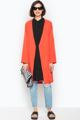 A duster coat from Monki.