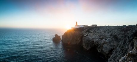 Sunset from Cabo de São Vicente, Europe’s most southwesterly point. The cape was a sacred location for Celts, Greeks and Romans.