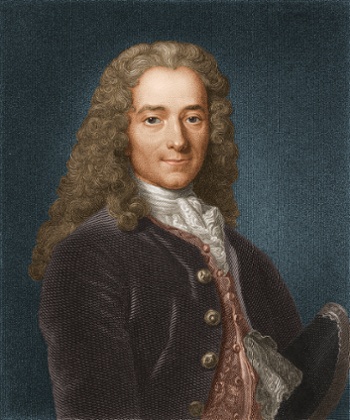 Portrait of Voltaire, c1740.