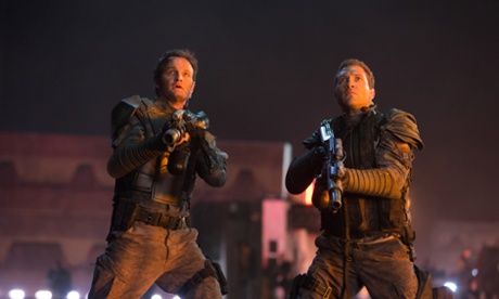 Jason Clarke and Jai Courtney in Terminator Genisys.