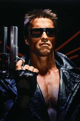 Schwarzenegger in The Terminator.
