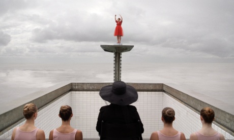 One of the film’s hyper-real scenes in which Melkeraaen plays a director criticising herself.