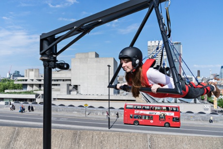One of Carsten Holler's Two Flying Machines, 2015: 'marginally cheaper than a bungee jump.'