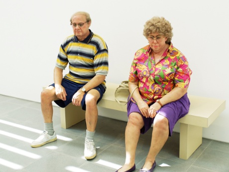 Old Couple on a Bench by Duane Hanson.
