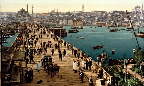 Galata Bridge, Istanbul, 1895