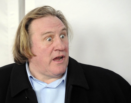 'Caught short': Gerard Depardieu.