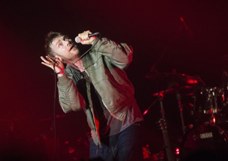 ‘I properly love it here’: Alban onstage at Barrowlands.