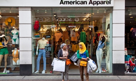 Muslim shoppers on Carnaby street in London