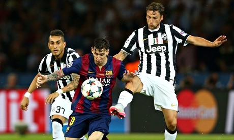 Juventus v Barcelona in the Champions League Final