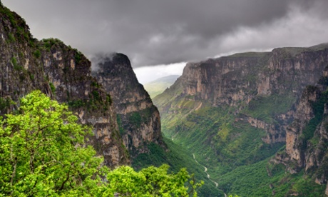 Hiking heaven … the Vikos gorge from the Oxia viewpoint, Zagoria, Greece.