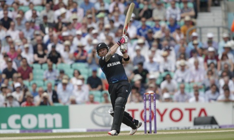 New Zealand's Brendon McCullum thwacks the ball.