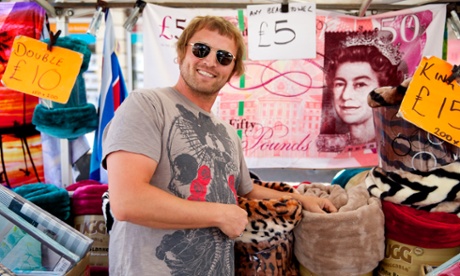 Market stall holder Wayne Carson in Nuneaton
