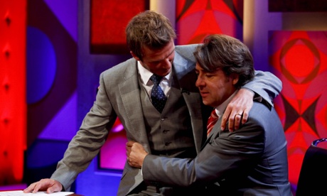 Jonathan Ross – with David Beckham on his knee – when he presented Friday Night with Jonathan Ross on BBC1. Julie Pickford was publicist.