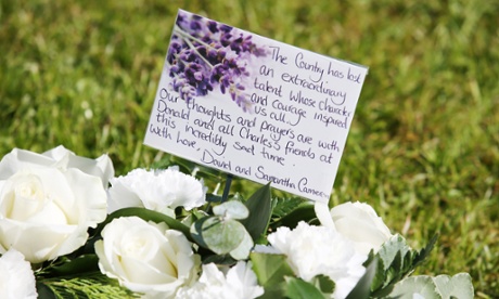 Flowers from Prime Minister David Cameron and his wife Samantha