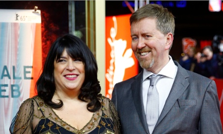 EL James and the scriptwriter for the second Fifty Shades film, husband Niall Leonard.