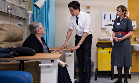 Ed Miliband visits Hospital