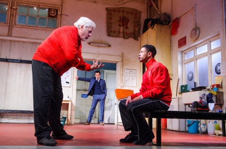 Peter Wight, Daniel Mays and Calvin Demba in The Red Lion.