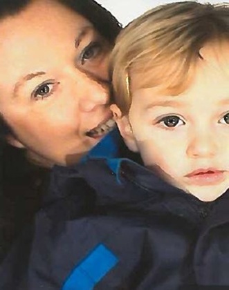 Rebecca Minnock and her three-year-old son Ethan.