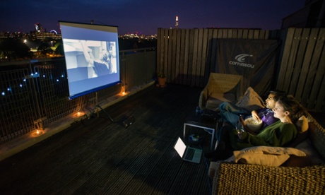 Rhik and Alice watching Frances Ha