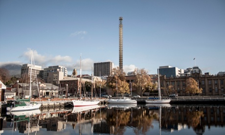 A visualisation of Detached’s Art Tower on the Hobart skyline.