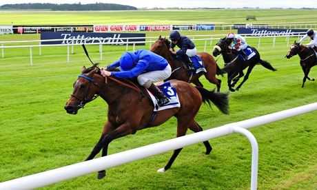 Round Two winning at The Curragh in May. Round Two is a warm favourite for Ascot's Coventry Stakes