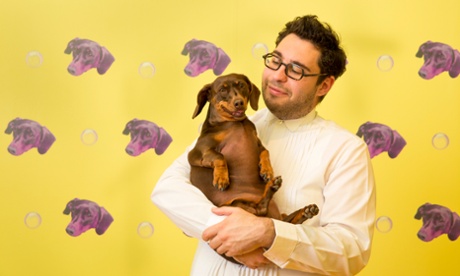 David Capra and his dog Teena.